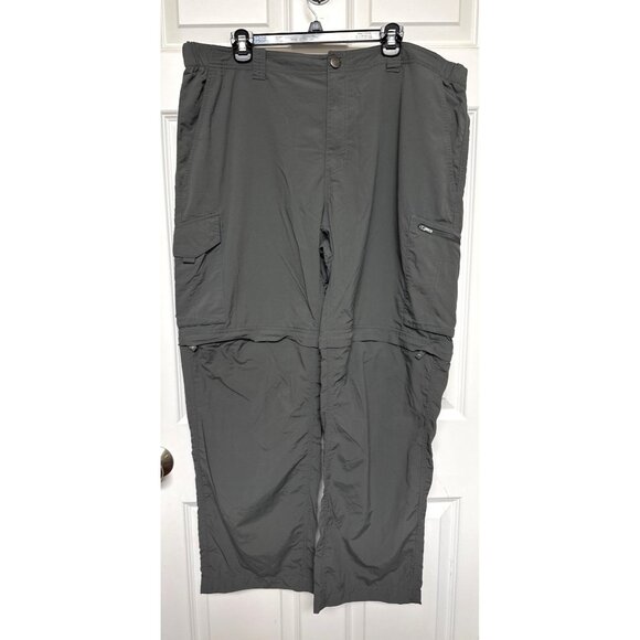 Columbia Pants Mens 42x30 Omni-Shade Zip-Off Convertible Cargo Nylon Hiking Camp - Picture 1 of 5